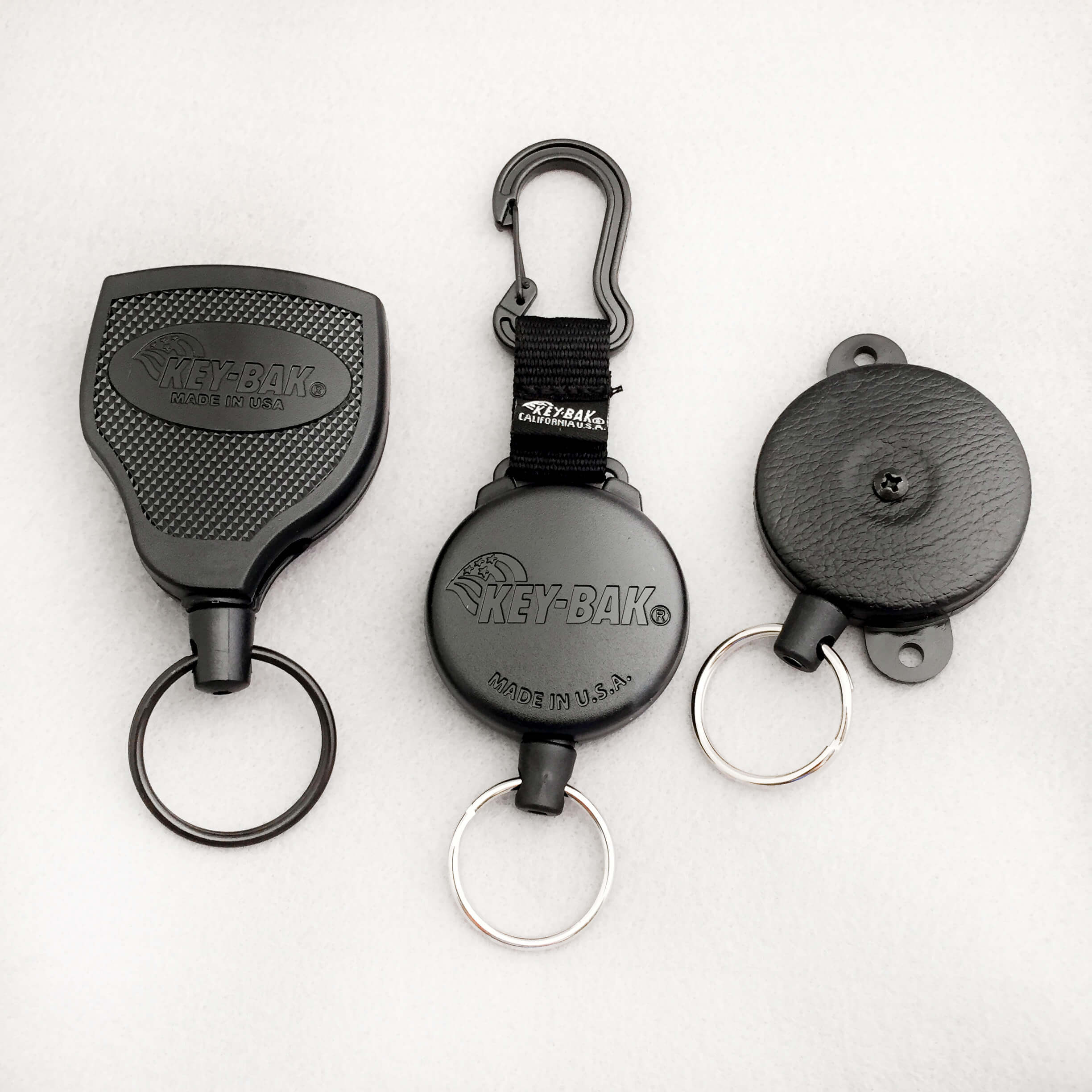 Key-Bak Retractors, Heavy Duty badge reels