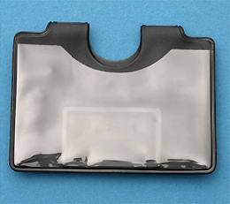 Magnetic Badge Holder with thumb-notch, Credit Card Size