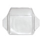 Clear Vinyl Horizontal Arm Band Badge Holder, Govt. Card Size