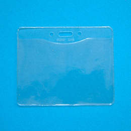Horizontal Badge Holder, Government Size, holds single ID badge
