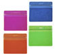 Colored Zipper Badge Holder, Horizontal Format - Pack of 100