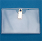 Clip-On Badge Holder for displaying employee ID, Horizontal