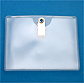 Horizontal ID badge holder with clip, for long term use
