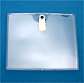 Clip on badge holder for wearing ID card, horizontal