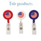 Card Reel, American Flag, 1 tub of 48 (Assorted colors)
