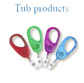 Card Reel, Translucent Carabiner, 1 tub of 24 (Assorted Colors)