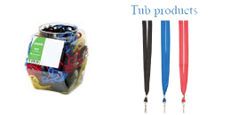 Lanyards, Recycle PET, 1 tub of 36 (Assorted Colors)