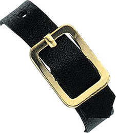 Leather luggage strap