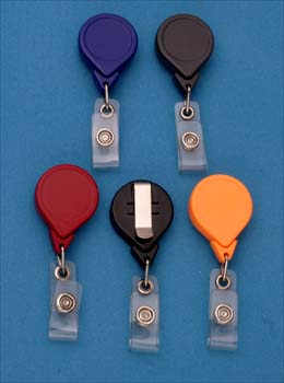 ID Badge Retractor, MaxLabel, Slide Back & Strap End