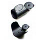 Leather Key Silencer, Stainless steel Chain with Key Ring