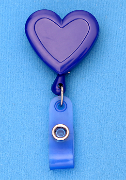 Badge Reel - ID Badge Retractor -  Heart
