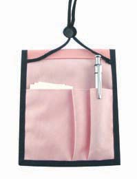 Breast Cancer Credential Wallet, with Adjustable Neck Cord