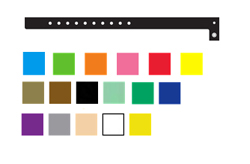 Plastic Wristbands- Solid Colors