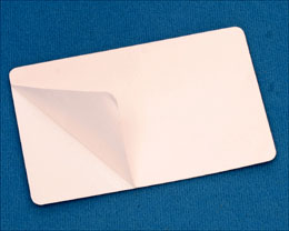 Adhesive Backed PVC Cards with paper liner - CR80 14 mil - 500 cards per box CV-62P