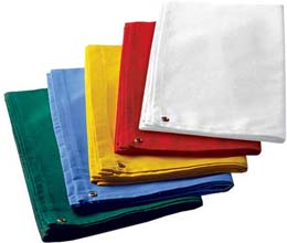 Colored Cloth Id Backdrops with Grommets