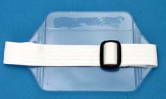 Armband Badge Holder - Horizontal White - Closeout Sale!