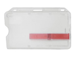 ID Card Dispenser With Slide Ejector 736-T1 or 1840-6410 - Horizontal Frosted Plastic