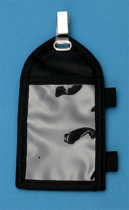Travel ID Holder CW-2-BLK - with Pencil Attachment Loop