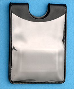 Magnetic Badge Holder 501-N2A - Dual Pocket - Credit Card Size Vertical