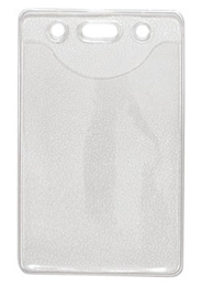 Badge Holder 1815-1100 - Textured Back - Credit Card Size Vertical - 100 Pack