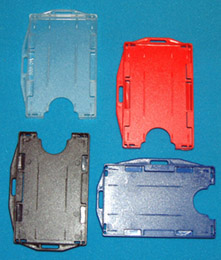 Red Rigid Multiple Badge Retainer