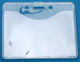 Badge Holder 506-T1 - Credit Card Size - Premium Vinyl  - Horizontal
