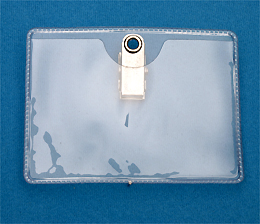 Clip-On Badge Holder 504-T - Data Card Size Horizontal - 100 Pack