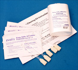 Evolis Cleaning kit A5011 - 5 pre-saturated cleaning cards - 5 swabs - 40 pre-saturated cleaning cloths.