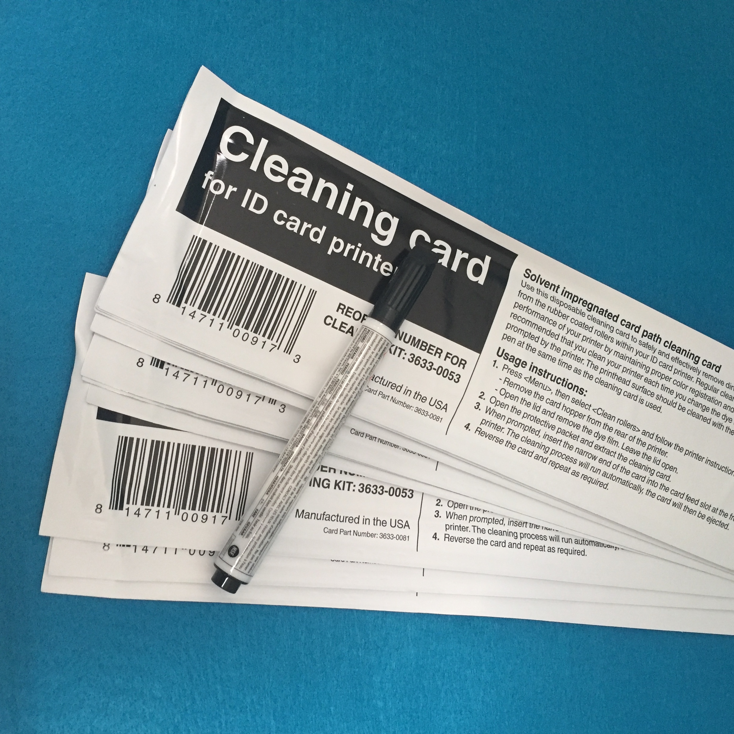 Magicard Enduro Cleaning Kit -10 cards - 1 pen 3633-0053
