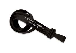 Breakaway Lanyard 2136-3405 - 5/8 Flat Anti-Microbial with Wide Plastic Hook - 100 Pack