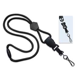 Breakaway Lanyard 2135-4501 1/4 OptiBraid - Diamond Slider and Swivel Snap - 100 Pack