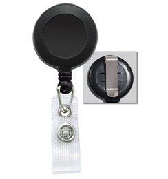 Badge Reel 2120-3001 - Reinforced Vinyl Strap and Slide Clip - 25 Pack