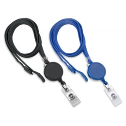 Breakaway Lanyard BL-545 with Badge Reel Attached - 100 Pack