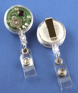 Badge Reel with Flashing Lights - Vinyl Strap and Slide Clip - Close Out  Item at Security Imaging.com