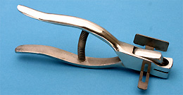 ID Badge hand slot punch -  Longer Handle with Guide - Made in America!